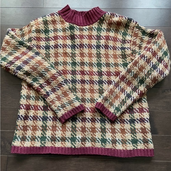 Vintage 90s  Marisa Christina Houndstooth Sweater Women’s Small Fits like XS - Picture 1 of 8